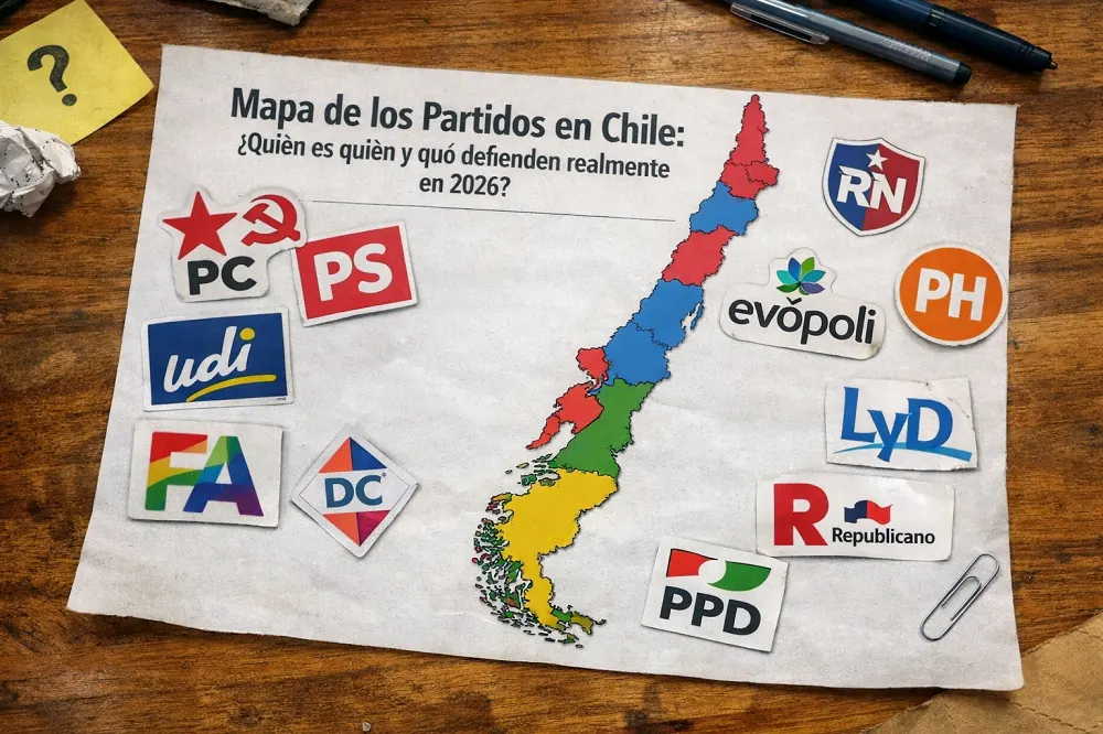Mapa de los partidos en Chile: quién es quién y qué defienden realmente en 2026
