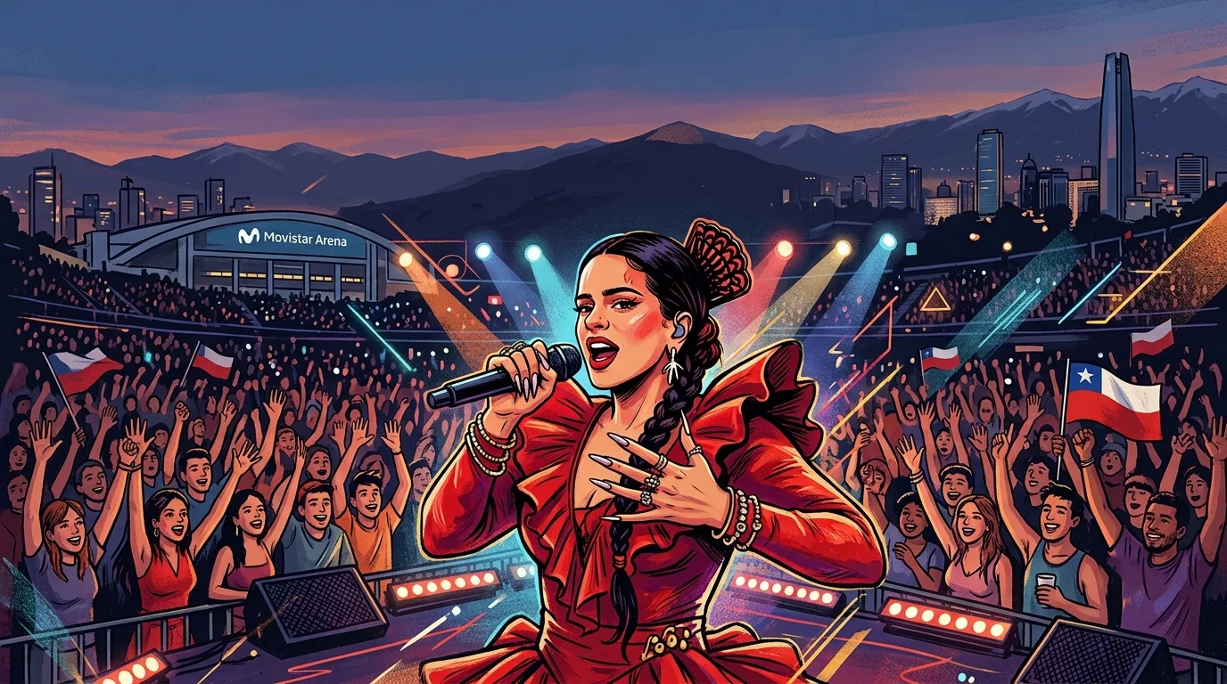 Rosalía en Chile: accesos, horarios y telonera para el show de esta noche