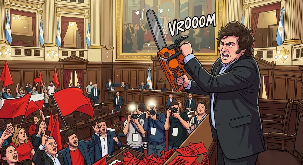 Milei estalla en el Congreso y arremete contra la izquierda y la prensa